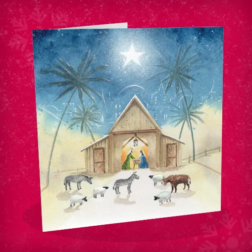 Away in a Manger (Bilingual greeting)