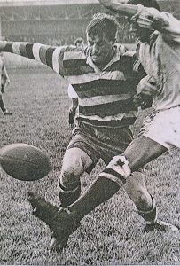 Colin Evans playing prop for Bath RFC in 1962