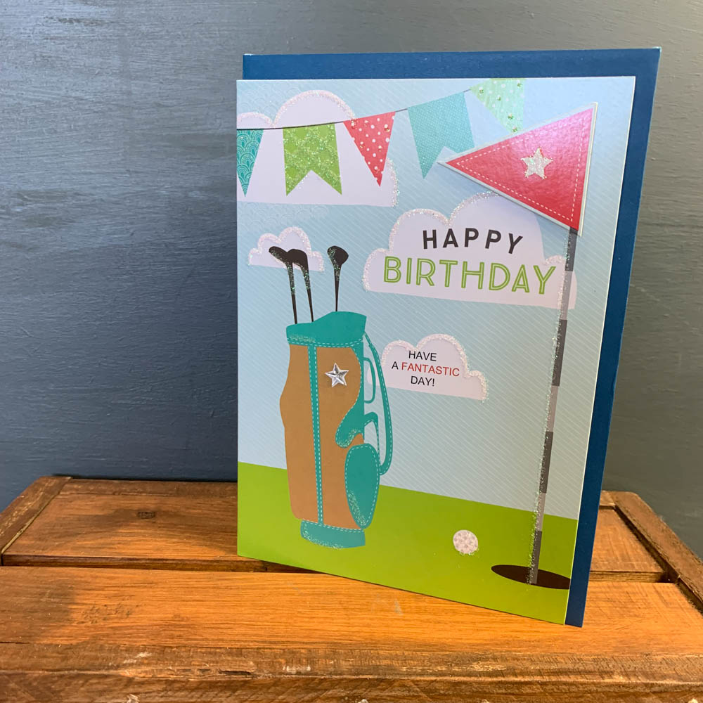 Golf - Birthday Card - Ty Hafan