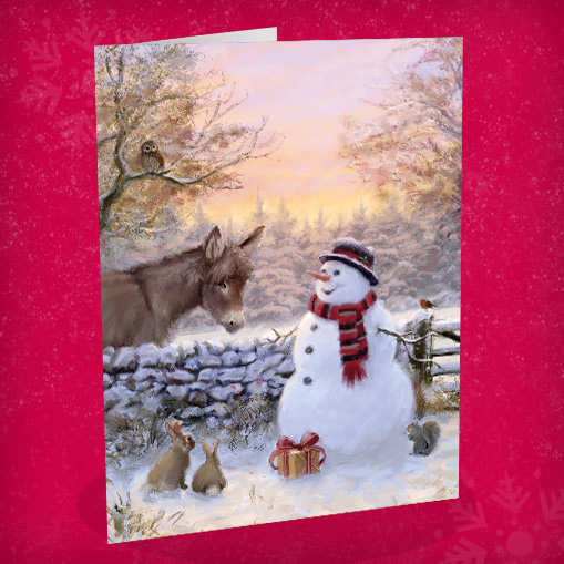 snowman’s friends (Bilingual greeting)