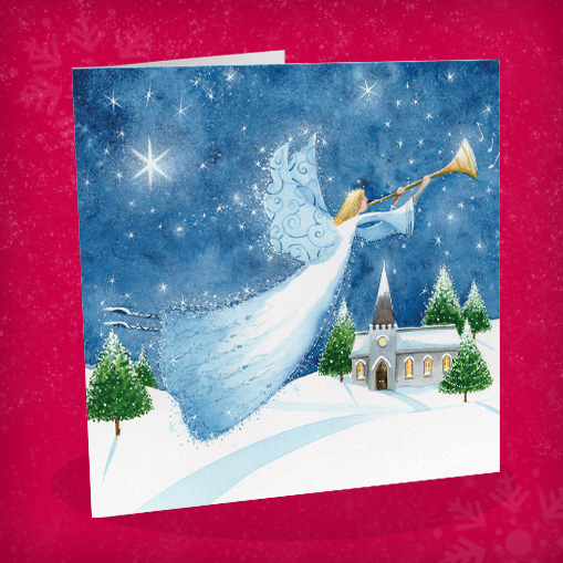 winter angel (bilingual greeting)