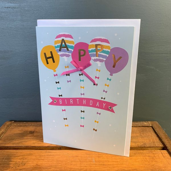 Birthday Balloons Greetings Card