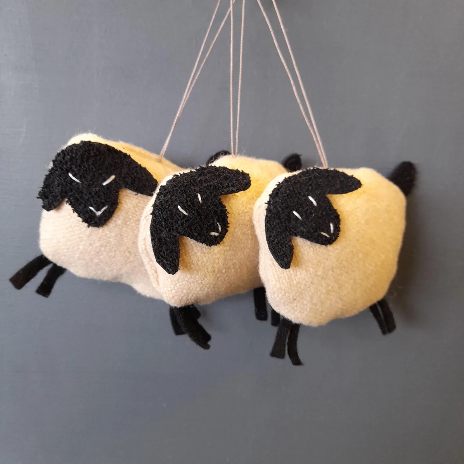 welsh sheep hanging decorations