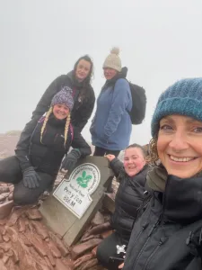 Some of the Mums v Mountains team in training