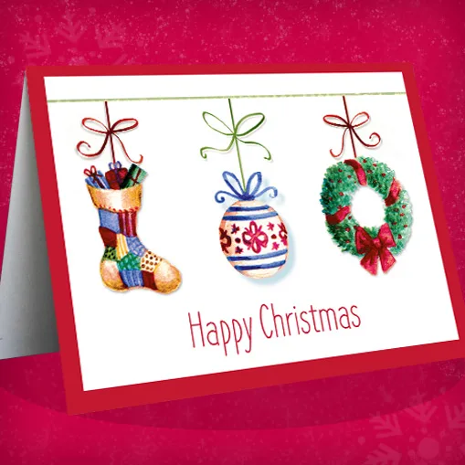 Festive Decorations (Bilingual greeting)