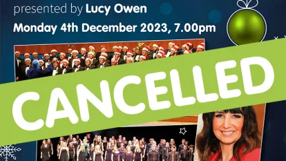 St David's Hall concert cancelled