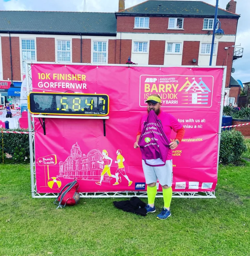 Gareth Powell at the Barry Island 10k