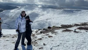 Stephen Price climbing Pen-y-Fan