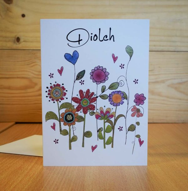 Diolch blodau