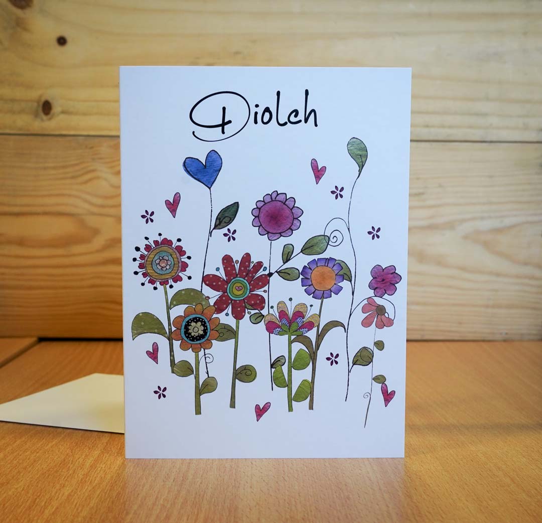 Diolch blodau