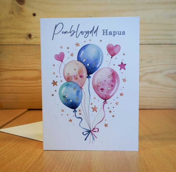 Penblwydd Hapus Balwn