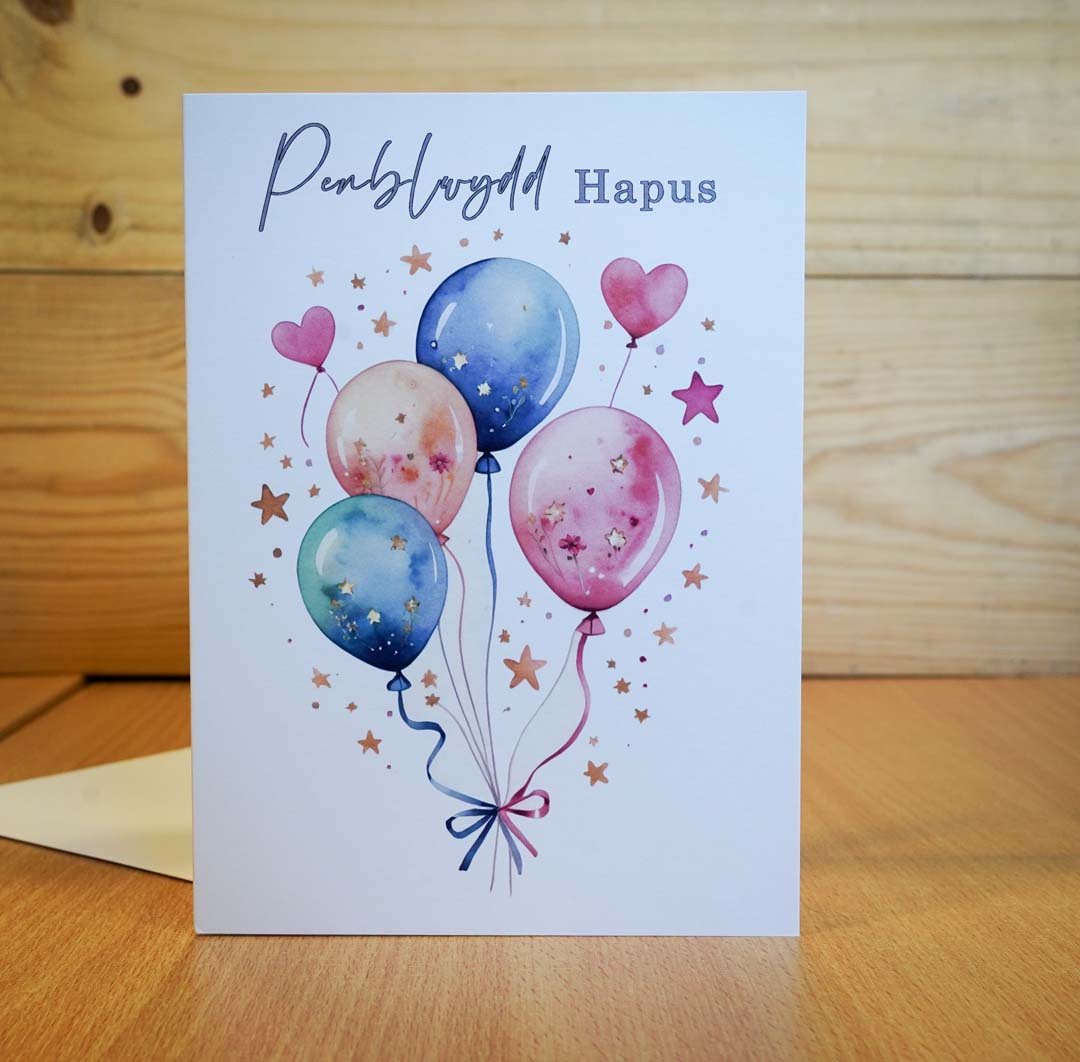 Penblwydd Hapus Balwn