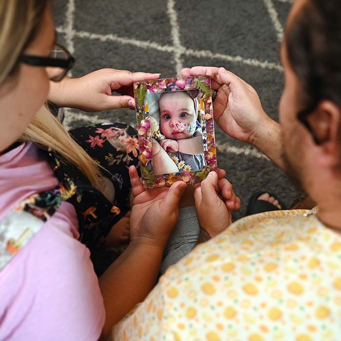 Violet photo frame