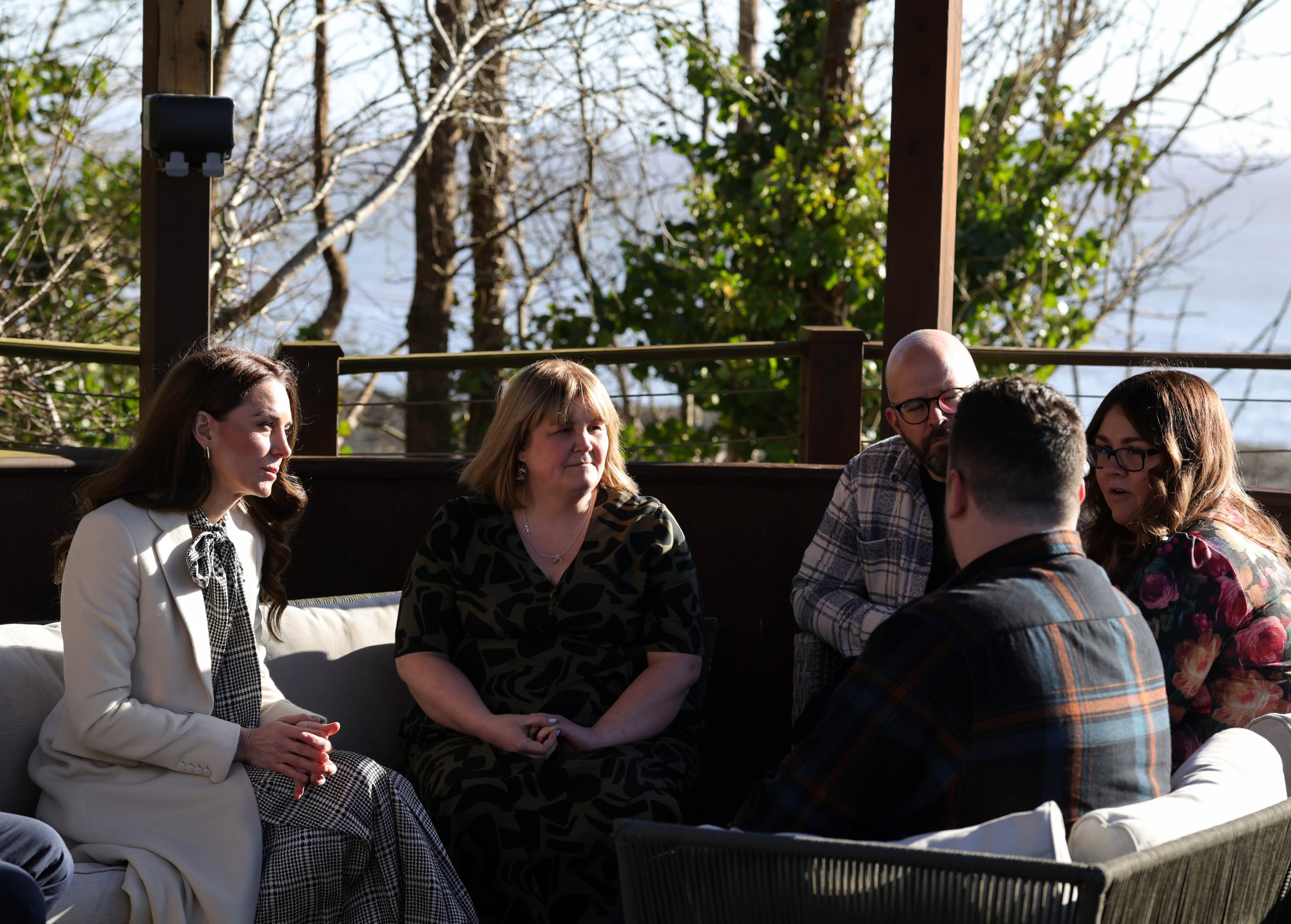 HRH The Princess of Wales with Candice, Anton, Emily and James