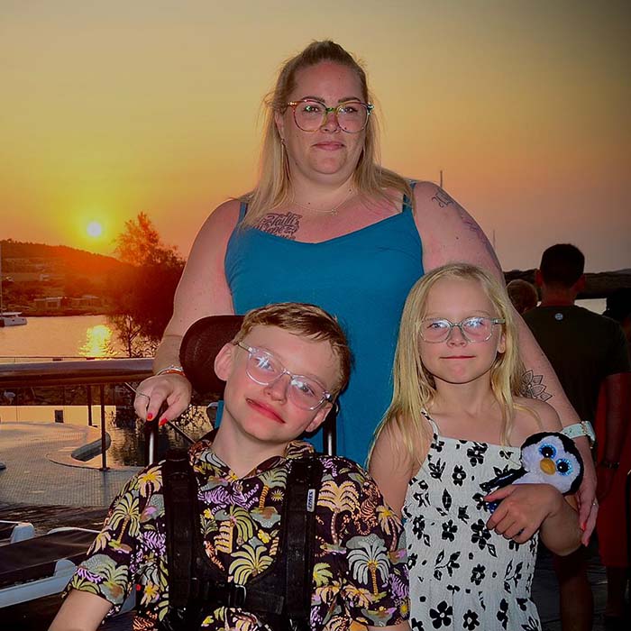 Aimee, Cameron and Anwen Davies
