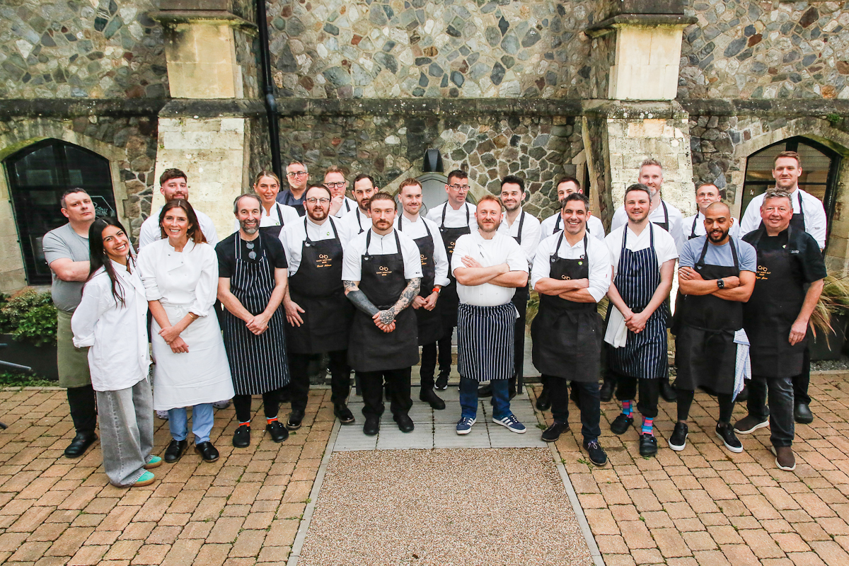 Group shot of all the chefs who took part in Chefs' Night Out 2025