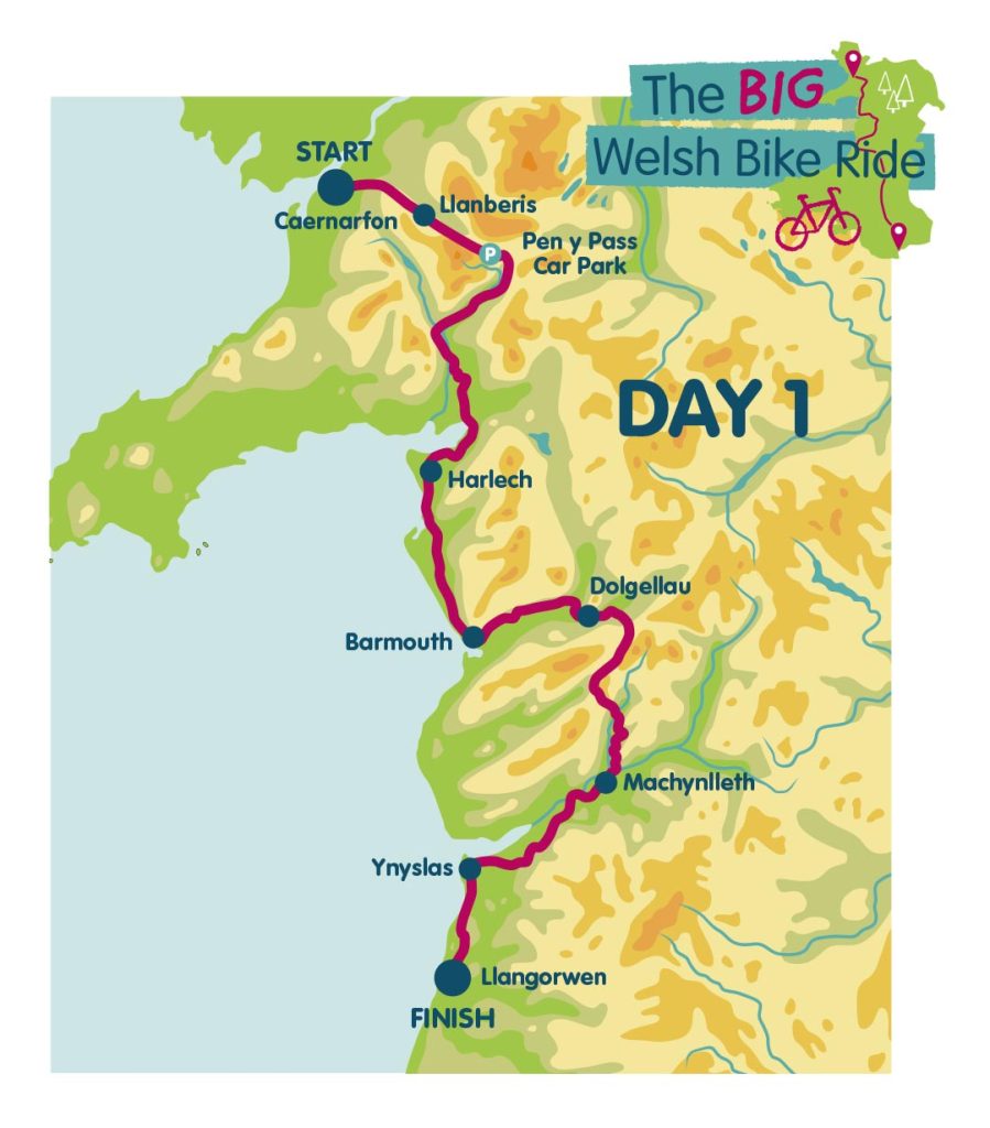 BIG Wlsh Bike Ride day 1