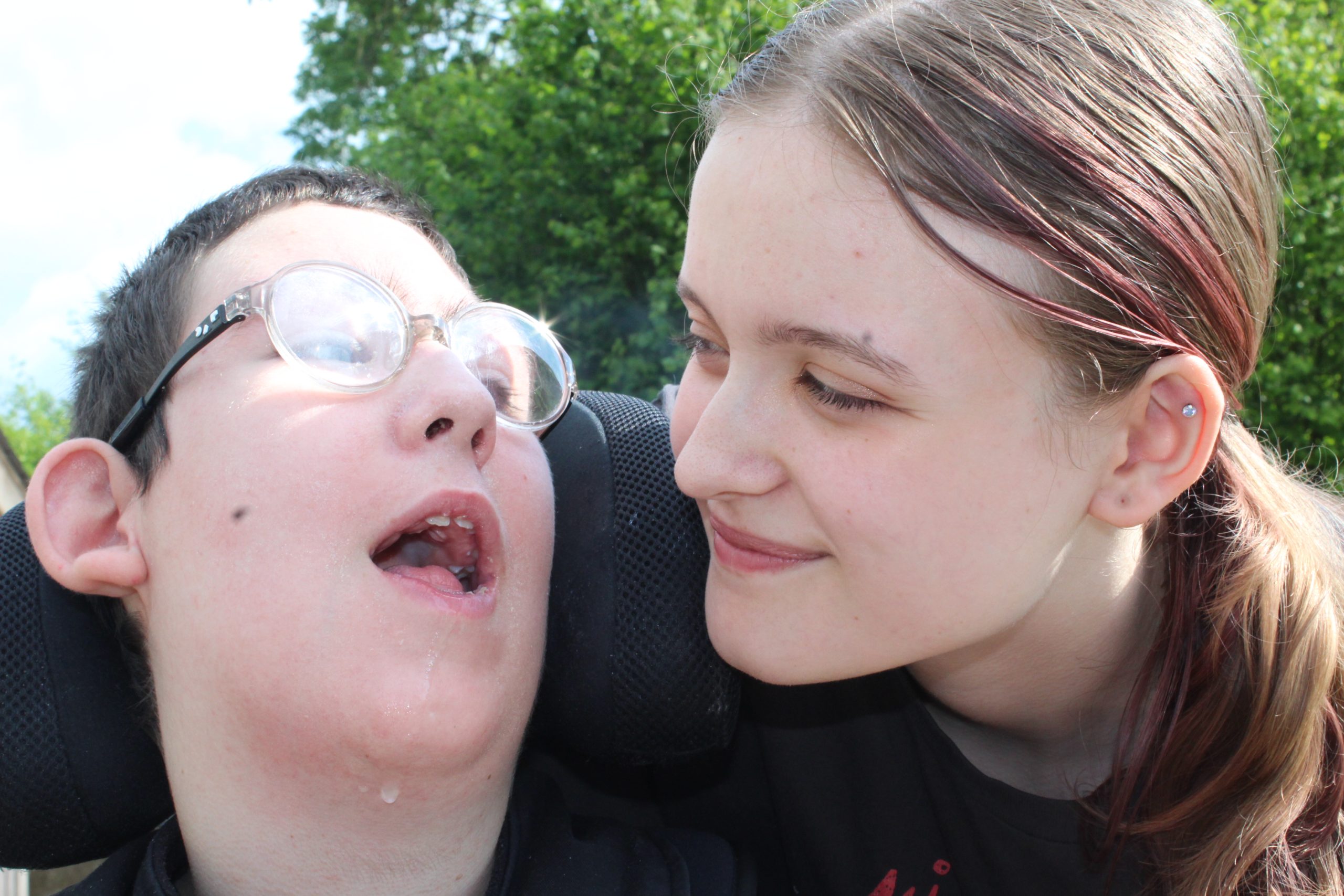 Thomas Williams and his big sister Emily