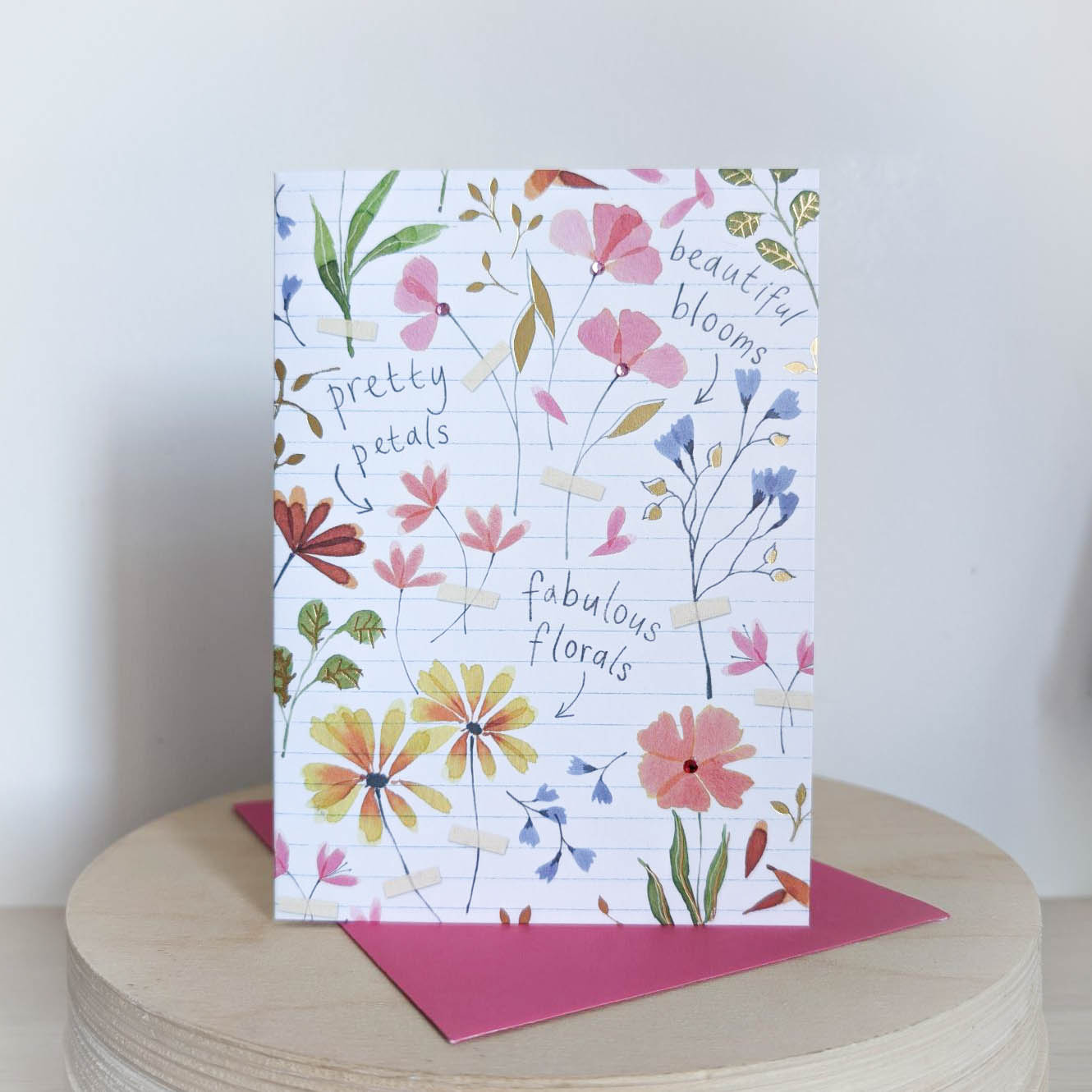 Floral Penblwydd Hapus