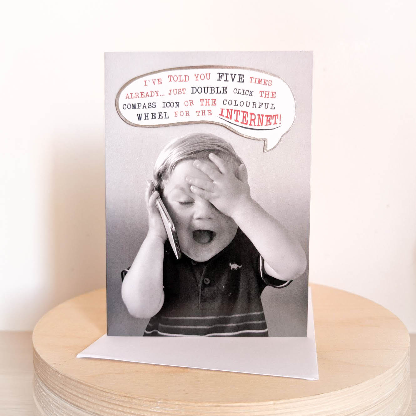 Internet funny card