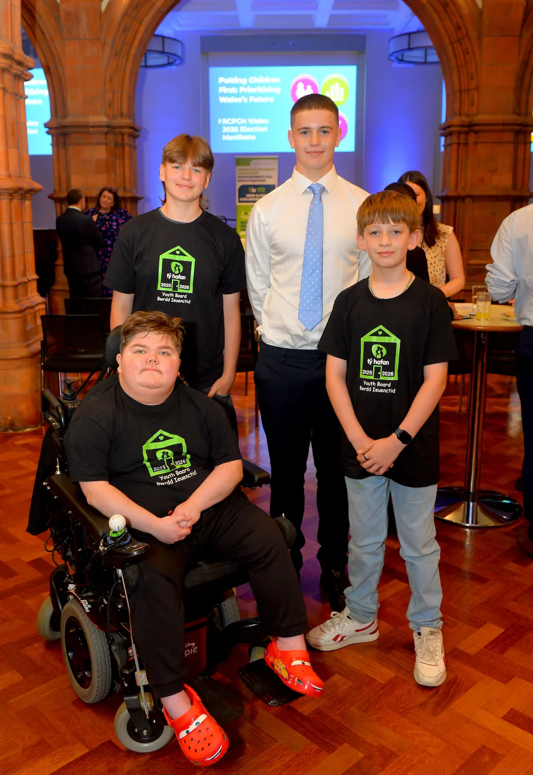 Members of the Youth Board support Tal at the Royal College of Paediatrics and Child Health’s Manifesto for the 2026 Senedd Election