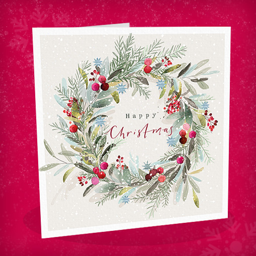 Watercolour wreath