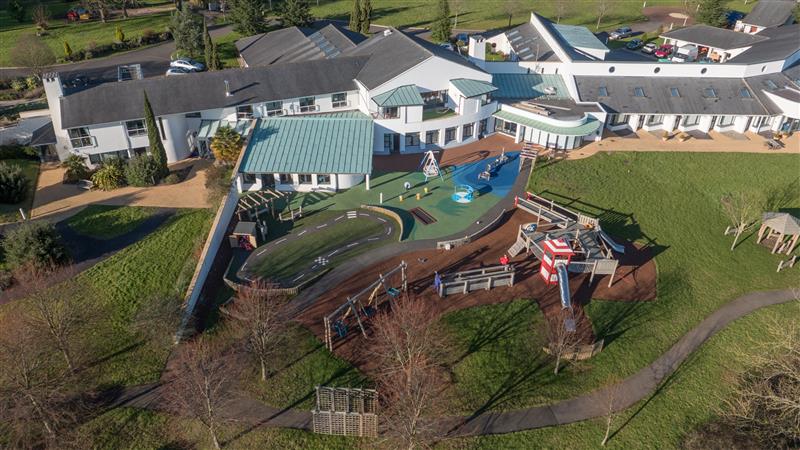Arial shot of Ty Hafan Children's Hospice