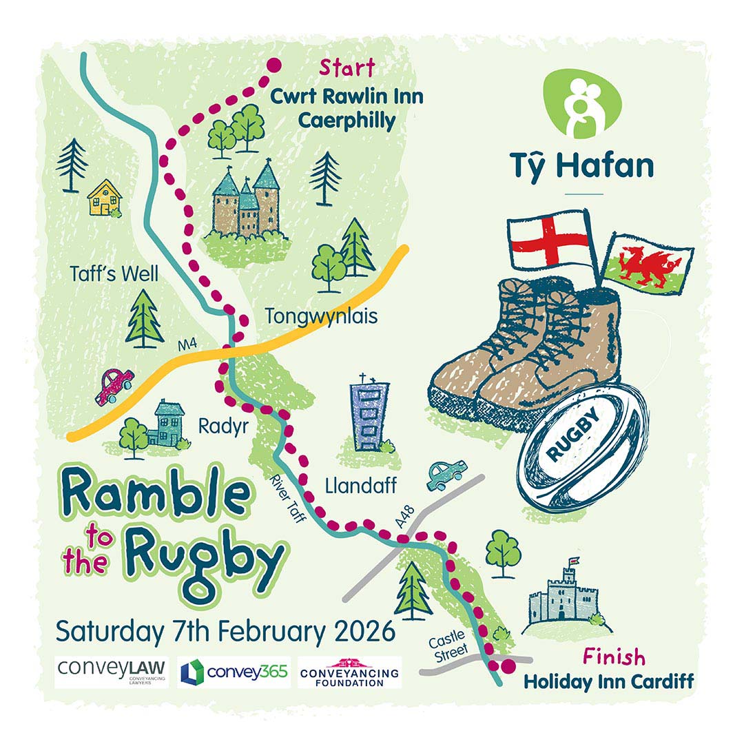 Walk the Taff Trail from Caerphilly to Cardiff during the Ramble to the Rugby event